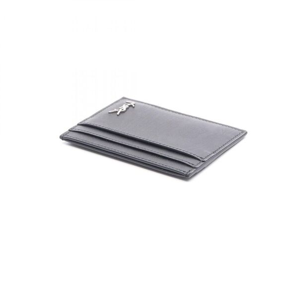 Saint Laurent Leather Tiny Cassandra Card Case